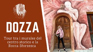 DOZZA cosa vedere  Tour del borgo tra i murales e la Rocca Sforzesca [upl. by Nara]