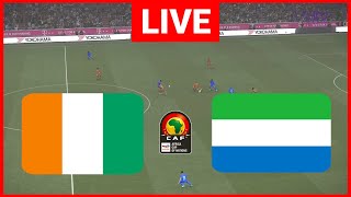 🔴En Direct  Côte dIvoire vs Sierra Leone I Qualifications pour la Coupe dAfrique des Nations 2025 [upl. by Mendelsohn361]