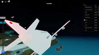 Roblox Plane Crash Physics [upl. by Idnar857]