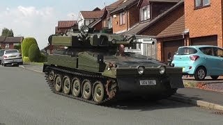 CVRT Sabre Light Tank Brake amp Steering Test [upl. by Ajnek]