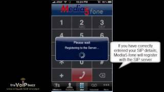 Media5fone iPhone SIP client configuration [upl. by Peacock500]