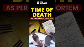 Indian Evidence Act Time of Death in PostMortem ⏰🔍 [upl. by Eerhs]