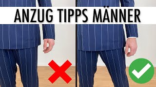 So sitzt ein Anzug perfekt ● Anzug Tipps Männer [upl. by Ardnuahsal]