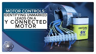 Identifying leads on an unmarked 9 lead WYE connected Motor [upl. by Naujit]