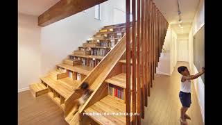 20 Ideas de Escaleras Modernas en Madera Rústica [upl. by Ahsemit]