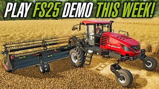 Farm Sim News  How To Play FS25 Demo This Week  Farming Simulator 25 [upl. by Daraj344]