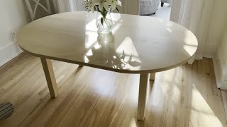 Oval Dining Table Build [upl. by Juxon442]