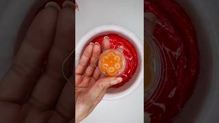 Jelly Lip Balm 💜 🧡Into Slime jelly lipbalm satisfying makeupslime vial shortvideo shorts [upl. by Ivie]