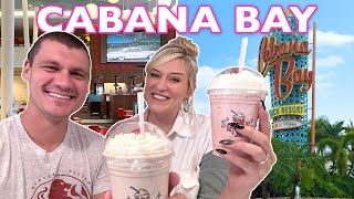 The BEST Universal Orlando Hotel Cabana Bay Review  Full Room Tour Shakes Shop Bowling Drinks [upl. by Dlorrej91]