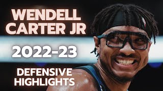 Wendell Carter Jr Defensive Highlights  202223 Orlando Magic NBA [upl. by Artinek]