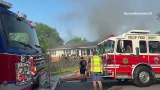 Islip House Fire 238 Commack Road 61824 [upl. by Irollam]