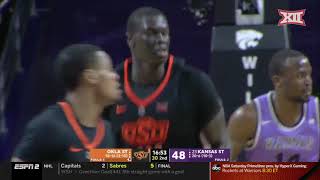 Kansas State vs Oklahoma State Mens Basketball Highlights [upl. by Fletch933]