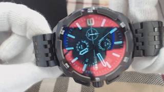 Mens Diesel Heavyweight Black Chronograph Watch DZ4395 [upl. by Rupert]