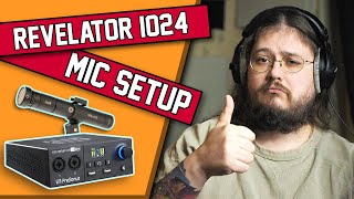 PreSonus Revelator io24 mic setup  Fat Channel tutorial [upl. by Iramat87]