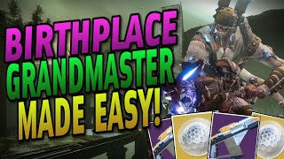 The Birthplace of Vile GRANDMASTER Nightfall MADE EASY Easy Adept God Roll Farm  Destiny 2 [upl. by Mushro]