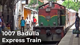 1007 Colombo Badulla Express Train Getting Ready to Depart in Sri Lanka Railways [upl. by Ainafets555]