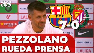 PEZZOLANO RUEDA DE PRENSA  FC BARCELONA 7  REAL VALLADOLID 0 [upl. by Milly]