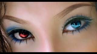 Left Blue Eye amp Right Red Eye Heterochromia Subliminal Biokinesis [upl. by Joerg]