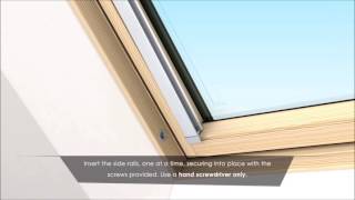 Skylight Roof Blinds Fitting Video [upl. by Kceb]