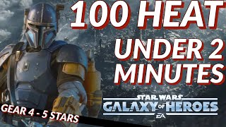 Galactic Conquest Sector 3 Hard  Scorched  100 Heat In Under 2 Minutes  No GLs  SWGoH [upl. by Gotthard]