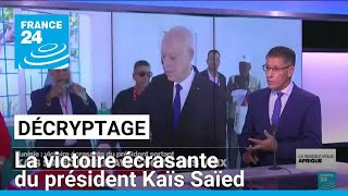 Décryptage  en Tunisie avec 907 des voix la victoire écrasante du président Kaïs Saïed [upl. by Aicen]