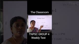 Free Weekly Test 1  TNPSC GROUP 4 tnpsc [upl. by Litnahc621]