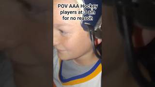 AAA HOCKEY players at 3 am milliondollarbaby hockey nhl [upl. by Kcirrag]