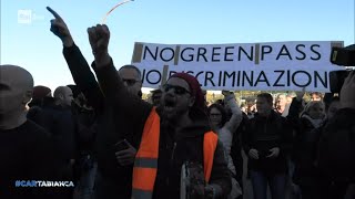 La Protesta dei No Green Pass a Trieste  Cartabianca  19102021 [upl. by Pepillo]