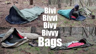 Bivi Bags and Hooped Bivi Bags A Comparison of what I Use for Backpacking and Wild Camping [upl. by Blake]