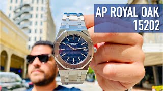 My New AP Royal Oak 15202  Blue Dial 39mm Jumbo Audemars [upl. by Sukhum]