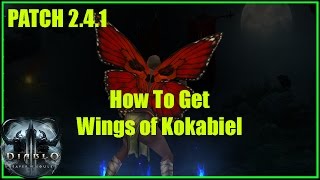 Diablo3 Patch 241 New Wings Wings of Kokabiel 241 ptr [upl. by Shaia]