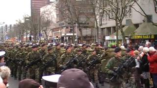 Defilé Korps Mariniers op de Coolsingel in Rotterdam ter ere 345 jarig bestaan [upl. by Nnylrefinnej]