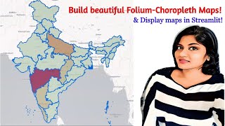 How to Build choropleth map in Python  Streamlit Tutorial 3  Data Driven Maps With Python Folium [upl. by Castillo424]