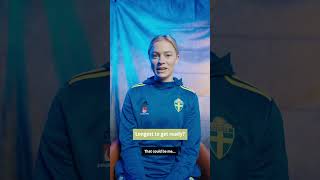 Get to know the Swedish Womens National Team with Fridolina Rolfo 🇸🇪 [upl. by Kilam]