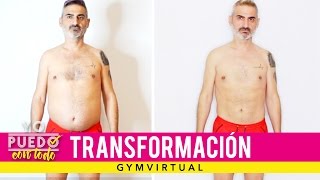 Transformación Gym Virtual  Antes y Después de Pyter 9 kg menos en 2 meses [upl. by Notaes]