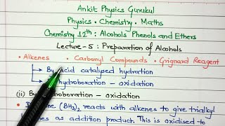 5 Alcohols Phenols Ethers Chemistry class 12th neet chemistry [upl. by Laehpar43]