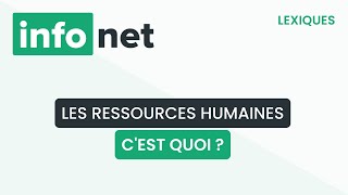 Les ressources humaines cest quoi  définition aide lexique tuto explication [upl. by Novar]