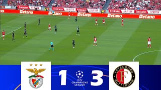 SL Benfica vs Feyenoord 13  UEFA Champions League 202425  Match Highlights [upl. by Sheridan]