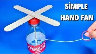 How To Make a Hand Fan From a Plastic Bottle  DIY Simple Projects at Home [upl. by Alisun]