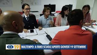 Maltempo a Fano scuole aperte giovedì 19 settembre [upl. by Orrin33]