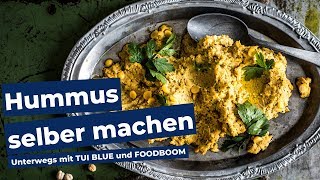 Hummus Rezept  Gesundes Kichererbsenpüree mit Tahini selber machen [upl. by Carlile]