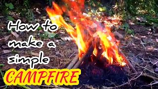 ILMU HUTAN SIX TYPES OF SIMPLE CAMPFIRE [upl. by Ahsaercal]