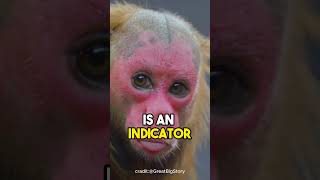 uakarisThe Monkey with the Bright Red Face 🐵🔴facts nature NaturesNotebook2 [upl. by Elehcir]