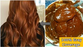 coffee BROWN HAIR DIY at home instantly  100 Silky and manageable Hair [upl. by Eckart118]