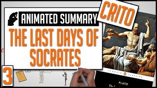 The Last Days of Socrates by Plato  Animated Summary Part 3  Crito [upl. by Ferde]