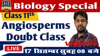 11th Biology  Angiosperms Doubt Class  By Vipin Sir [upl. by Merkley]