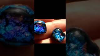 Dichroic fused glass tutorialhow to with microwave kiln craft ideasjewelry Glass fusing cabochons [upl. by Adohr]