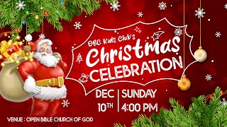 🔴🅻🅸🆅🅴 SUNDAY SCHOOL CHRISTMAS PROGRAM  OPEN BIBLE CHURCH OF GOD  INDIA [upl. by Eelaroc340]