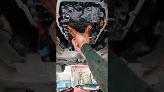 8L458L90 transmission removed valve body and replace detent shaft oil seal [upl. by Leinahtan]