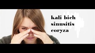 Kali Bich homeopathic remedy  sinusitis [upl. by Hacissej678]